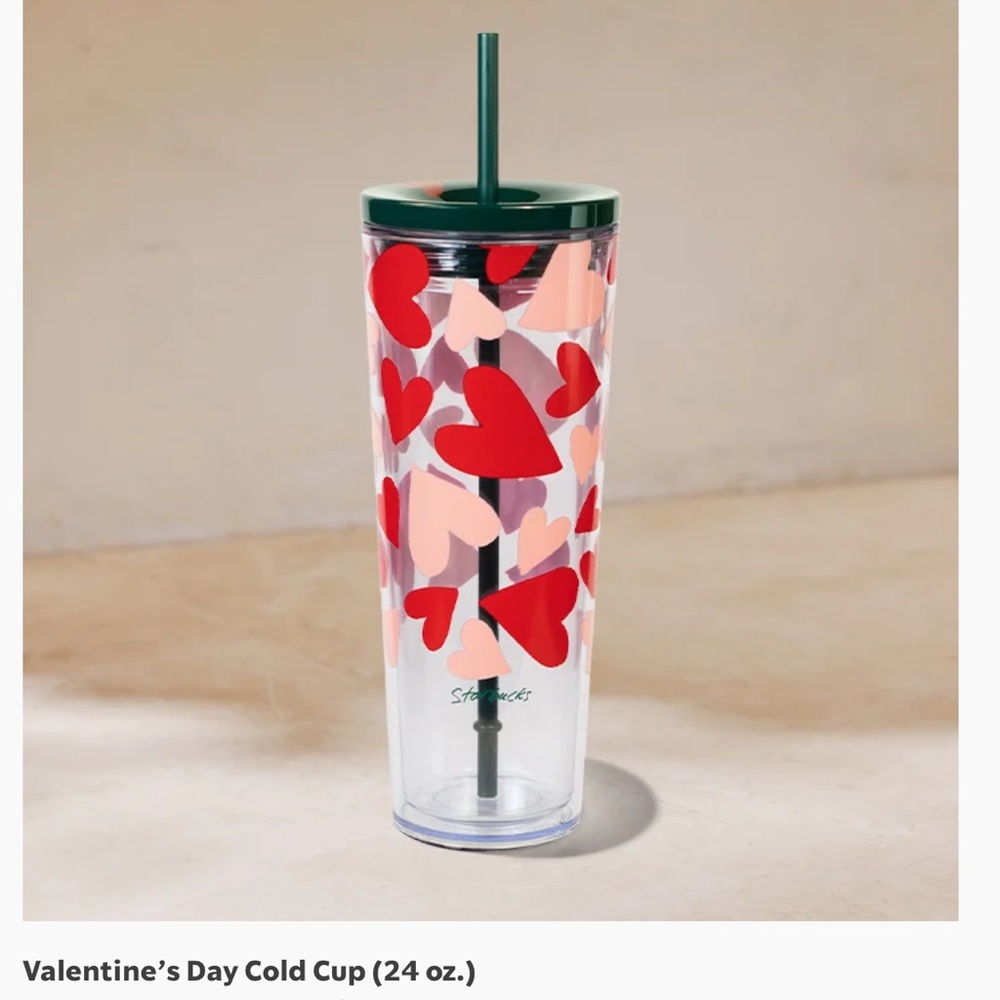 Starbucks 2026 Valentines Day Cold Cup 24 Ounce NWT